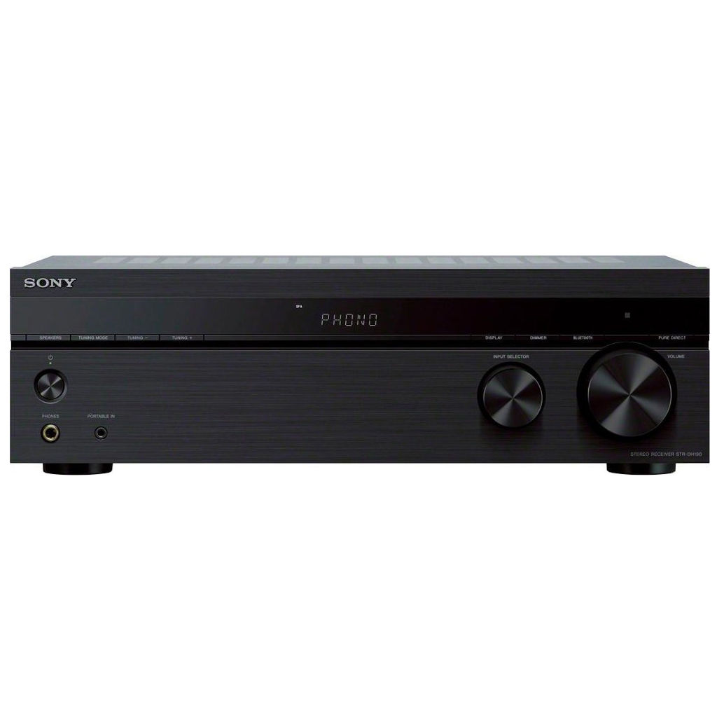 Sony - 2.0-Ch. Stereo Receiver with Bluetooth - Black — view 1